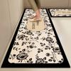 Tapete para Piso de Cocina Alfombra de Barro Diatomeas Alfombra Absorbente de Secado Rápido para Puerta de Baño Alfombrilla Antideslizante para Piso de Baño Inodoro Hecho a Medida