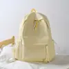Mochila Casual de Viaje de Color Sólido Simple para Hombres y Mujeres, Mochila de Gran Capacidad, Se Puede Estampar con Logo, Resistente al Desgaste, Repelente al Agua, Mochila Escolar