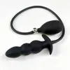 Plug Anal Insuflável Extra Grande e Grosso para Homens e Mulheres, Dispositivo de Massagem e Expansão da Próstata, Brinquedo Sexual Anal Sm
