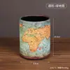 Portalápices Creativo Retro Caja de Almacenamiento Estudiante Escritorio Estantería Estuche Redondo para Lápices Caja de Papelería Minimalista Le glaze Fábrica de Resistencia
