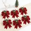 Laços de agulhas de pinheiro de Natal, vários estilos disponíveis em estoque para venda direta, suporta etiquetagem e dropshipping, podem ser embalados em veludo vermelho
