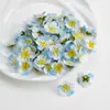 Flor de simulação flor de pereira flor de seda flor artificial tiara material diy grampo de cabelo flor guirlanda feita à mão acessórios de cabelo decorativos