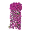 Flores Artificiales, Flores Artificiales, Ratán, Violetas, Hortensias, Flores de Seda, Orquídeas Colgantes, Cestas de Flores Colgantes de Pared, Cestas Colgantes de Interior para Sala de Estar, Decoraciones de Pared