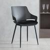 Silla de Comedor de Plástico con Reposabrazos y Diseño Hueco Estilo Europeo para el Hogar, Silla Simple con Respaldo, Silla de Plástico para Escritorio y Reuniones
