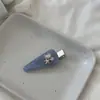 Grampo de Cabelo Triângulo Transparente de Gelo de Alta Qualidade Coreano Sem Costura Estrela do Mar com Strass Clipe da Moda para Franja Lateral