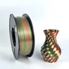 Filamento para Impressão 3D Pla Seda Filamento Dupla Cor Não Entupidor Material de Alta Tenacidade 1kg Cor Metálica 1.75mm