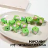 Corazón Cuadrado de Forma Especial Cadena para Teléfono Móvil DIY Decoración Joyería Hecha a Mano Cuentas Sueltas Acrílico Ins Bolsa de Cuentas Multicolor Colgante