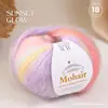 Comércio Exterior Transfronteiriço Especializado em Fios de Mohair Gradiente com Efeito Spray Tingidos em Seção Lã Média-Grossa Suéteres, Cachecóis e Xales Tricotados à Mão