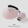 Primavera 2025 Novo Chapéu de Sol com Proteção UV Feminino Chapéu Feminino Aba Larga Fashionável Tendência Cobertura Facial Solar Topo Vazio