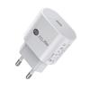 Cargador PD estándar europeo de 25 W Adaptador PD estándar europeo ponderado de 20 W Cabezal de carga rápida PD rápido con protocolo mini PPS de 25 W