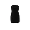 Estilo Europeo y Americano 2026 Nueva Moda Femenina Sexy Chica Caliente Deseo Puro Versátil Vestido Bodycon Strapless Floral Tridimensional