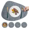 Mantel Estilo Ins Escandinavo Esterilla Aislante de Cuero Esterilla Antiescaldado Mesa de Comedor Mantel de Mesa de Gama Alta Esterilla para Tazón Esterilla para Plato de Cena Posavasos para Té