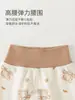 Conjunto de roupas de outono para bebê em algodão puro, roupa íntima para bebê sem costura de cintura alta que protege a barriga, pijama de duas peças, roupa para casa de recém-nascido