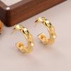 Nuevos pendientes geométricos de temperamento simple Xia Xingyue, pendientes asimétricos, personalidad de mujer, tendencia creativa, joyería al por mayor