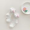 Nuevos Calcetines de Tubo Calados de Primavera y Verano para Niños y Niñas, Estilo Coreano, Malla con Personajes de Dibujos Animados Lindos en 3D