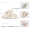 Pinza para el pelo hueca de ácido acético Pinza para el pelo con flor de diamante checo Pinza de agarre para el pelo de moda coreana Joyería para la cabeza al por mayor