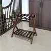 Estante de Almacenamiento Plegable de Doble Capa Estante para Maletas de Habitación de Hotel Soporte Portátil Zapatero de Entrada Estante Elevador de Maletas