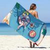 Toalla de Playa de Microfibra Estampada Nueva Toalla de Playa de Secado Rápido Chal de Protección Solar de Verano Toalla de Playa de Terciopelo de Doble Cara para Nadar Baño