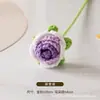 Amazon Transfronteiriço Artesanal Rosa de Cabeça Única Produto Acabado Buquê de Flores Artificiais Flor Artificial Tricotada Dia do Professor Flor Eterna