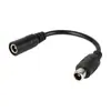 Cable Adaptador de CC 2.1 a Cabeza Hueca Cable de Alimentación CC 2.1 Cabeza Recta Cabeza Giratoria Cable Adaptador de Metal Engrosado Accesorios
