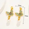Banho de Ouro Real 18K Corrente de Extensão Estilo Chinês Ouro Antigo Gotejamento de Óleo Corrente de Conexão para Pulseira Colar Acessórios DIY Acessórios