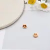 Acessórios de joias de liga de desenho animado de flor com furo para pendurar cor do material pulseira com contas corrente de celular acessórios diy feitos à mão