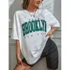 Camiseta Oversize 1898 Impresión Brooklyn Letras New York Drop