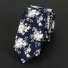 Corbata de algodón estampada de moda informal de 6 cm con diseño de flechas para hombre, estilo floral, con estampado de flores Spot Direct
