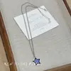 Collar de Pareja Estrella Guardiana del Sol Tian Xuning Zi Yu Diseño Simple de Nicho Cadena de Clavícula de Moda de Gama Alta