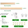 Marco decorativo para pintura al óleo DIY transfronterizo, tiras de marco de madera maciza, marco para pintura al óleo digital con unión de caja y espiga, tiras de marco para pintura al óleo