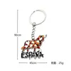 Llavero de aleación de Barcelona en stock Ciudad española Colgante de metal creativo Atracción turística Colgante de regalo cultural y creativo