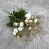 Broto de Feijão Simulado, Crisântemos, Flores Pequenas para Casamento, Filas de Flores para Hotel e Casa, Atacado Transfronteiriço de Flores Artificiais Decorativas