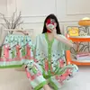 Kimono Nuevo Estilo al por Mayor Labubu Conjunto de Tres Piezas Pijamas Populares para Mujer Verano Comercio Exterior Transfronterizo Sudeste Asiático Ropa de Casa