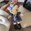 Bolsa Colgante Hello Kitty Piernas Largas Fragancia Ligera Muñeca de Peluche Dibujos Animados Lindo Llavero de Corazón Colgante de Regalo