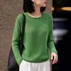 Suéter de Tricô Feminino com Gola Alta Rolê, Nova Coleção Outono/Inverno 2026, Linho Tencel, Blusa Básica de Manga Longa