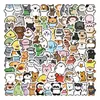 Colección de 100 piezas de pegatinas de animales, lindas pegatinas de animales peludos de dibujos animados para fundas de teléfono, pegatinas para agenda, material para manualidades, pegatinas decorativas