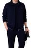 Conjunto Esportivo Masculino 2023 Primavera e Outono Conjunto de Três Peças Tamanho Grande para Meia-idade e Idosos Roupa Esportiva Roupa Esportiva para Exercício Matinal de Pai