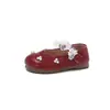 Zapatos Pequeños de Cuero para Niñas 2026 Otoño Nuevo Niños Planos de Suela Suave Poco Profundos Estilo Lolita Zapatos de Princesa Perla para Bebé Niña