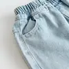 Jeans de Pierna Ancha con Estrellas de Cristal para Niñas, Colección Primavera y Otoño 2026, Pantalones Largos Casuales Cómodos y Elegantes para Bebé