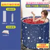 Bañera Calentada para el Hogar para Adultos, Tina de Baño Plegable para Remojarse, Tina de Baño de Cuerpo Completo, Poliéster