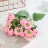 Decoración para el Hogar Flores Artificiales, Capullos Pequeños de Margarita, Decoración Suave de Interior, Arreglos Florales, Pared de Fondo para Bodas, Arreglos Florales al por Mayor