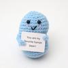 Muñeco de Punto de Dibujos Animados de Caca de Hilo de Papa Hecho a Mano con Tarjeta en Inglés, Puramente Hecho a Mano, Amazon Transfronterizo