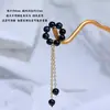 Borla de Anillo de Running Redondo de Cristal Natural de 6 mm Accesorios de Pulsera Pequeña Fresca DIY Accesorios Semi-Terminados Venta al por Mayor