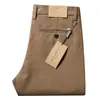Pantalones Gruesos de Lana para Hombre Otoño e Invierno 2024 Suaves Agradables a la Piel Lana Raspada Cálidos Rectos Sueltos Casuales para Hombre