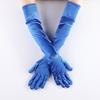 Luvas de Cetim Elástico Cetim Cosplay Femininas Halloween Luvas de Jantar Sexy Performance Luvas de Casamento Veludo