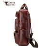 Mochila Multifuncional para Hombre Estilo Europeo y Americano Personalizada por el Fabricante Bolsa de Viaje de Cuero Genuino Mochila de Cuero de Primera Capa