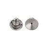Tapones de Acero Inoxidable tipo Bala Antiperdida para Aretes, Gorros de Oreja de Moda Más Vendidos, Accesorios Universales para Pendientes