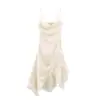 Vestido de Seda com Renda Estilo Europeu e Americano Primavera 2026 Feminino 12072
