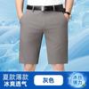 Shorts Casuales Delgados de Seda de Hielo de Verano para Hombre, Rectos, Elásticos, Holgados, de Negocios, de Largo Medio, Pantalones de Hombre