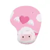 Alfombrilla de Muñeca de Silicona Linda Q Flick Almohadilla para Mano Espuma de Memoria Ratón Teclado Almohadilla para Mano 3D Espesada Cómoda Oficina